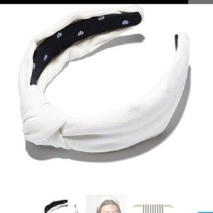 Lele Sadoughi Ivory Woven Headband